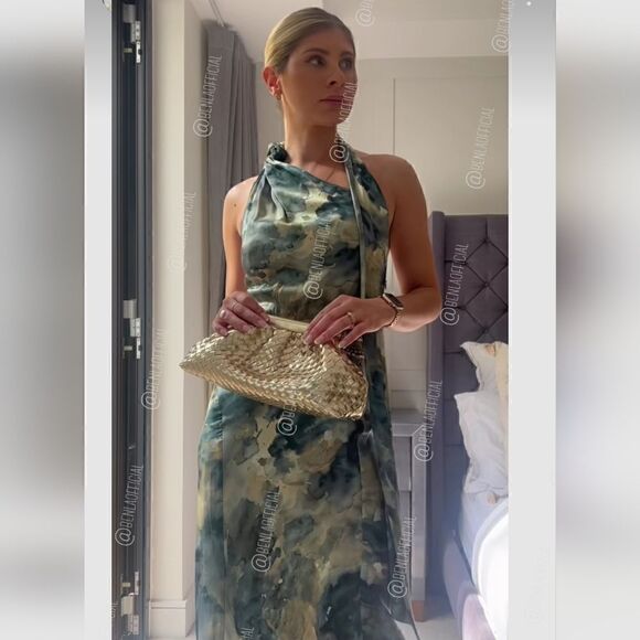 Bloggers fav ZARA LIMITED EDITION PRINTED DRESS MULTICOLORED HAND PAINTED NWT - Picture 9 of 16